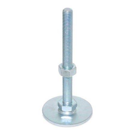 J.W. Winco Leveling Foot - Threaded - 1575 Lbs. Capacity - 1.57" Base Dia. - J.W. Winco 40-40-3/8X16-125-A0-SK 40-40-3/8X16-125-A0-SK